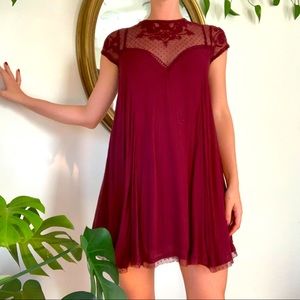 UO Kimchi Blue Lily embellished trapeze dress